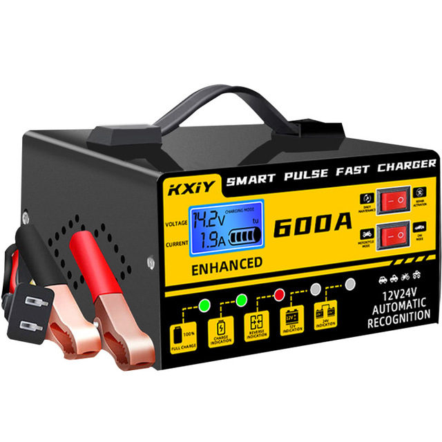 Cross-Border 12V24V 6A 130W High Power Fully Automatic Intelligent Fast Charging Car Battery Charger