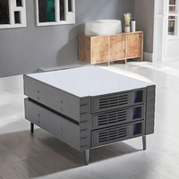 Kandang HDD Internal Mini-ITX Mid Tower 3,5 inci/2,5 inci dengan Kipas untuk 3x SATAII Hot Swap Enclosure (Stok)