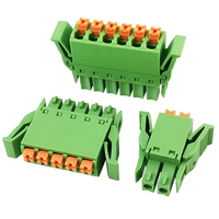 Prix direct usine et compétitif, Bloc de bornes mâle-femelle 3,81 mm à profil bas avec connecteur à ressort à ailettes pour raccordement en ligne