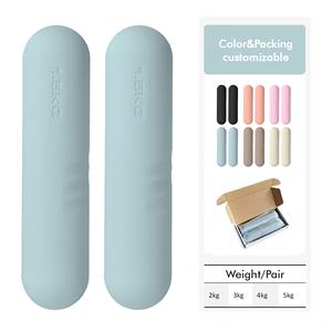 Haltères en silicone 1,5 kg (paire) – Antidérapants, portables, ergonomiques pour usage domestique, entraînement complet du corps, unisexe, couleur et emballage personnalisables - Product Image 1
