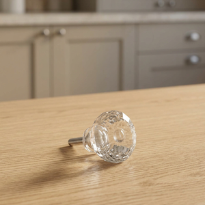 Modern Durable Clear <b>Crystal</b> Glass Cabinet <b>Knob</b> Fine Cut Drawer Pull Door Handle for Kitchen Cupboard Dresser Furniture - Product Image 2