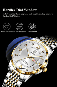 <span class=keywords><strong>Montre</strong></span> pour homme en acier inoxydable 827 à vente chaude, nouvelle mode, aiguilles lumineuses, <span class=keywords><strong>montre</strong></span> à quartz <span class=keywords><strong>automatique</strong></span> - Product Image 5