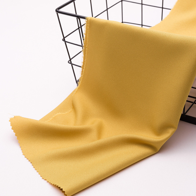 Factory price 94% polyester 6% spandex four way stretch chiffon crepe fabric for summer dress