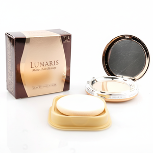 Lunaris Kbeauty Silk Finish Korean Cosmetic Sebum Control Face Makeup Powder No.21 Soft Smooth Skin Cover Made in Korea - Product Image 2