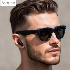 Smart <b>Glasses</b> <b>With</b> <b>Camera</b> 4GB Internal Memory Black Sunglasses For Photos Video Calls Music AI Recognition - Product Image 4