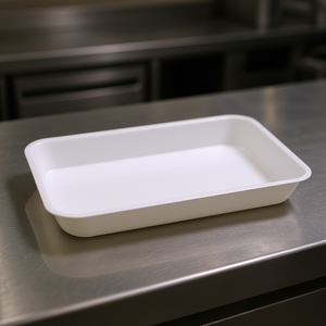 Kitchen Catering <b>Storage</b> Tray 350x250x40mm White PP Single Tier - Product Image 3
