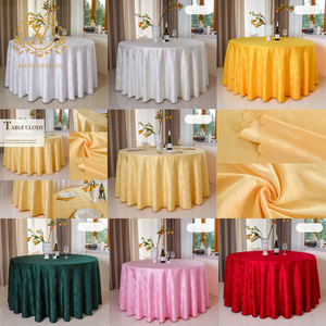 High Quality Hotel <strong>Tablecloth</strong> Floral Pattern Restaurant Cover Thickened Round Rose Jacquard <strong>Tablecloth</strong> for Wedding Dinning <strong>Table</strong> - Product Image 2