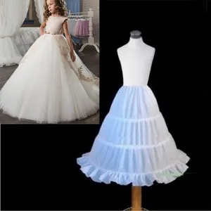 LZH beyaz Petticoats telaş topu cüppe şeklinde gelinlik jüpon gelin Crinolines kız Petticoat 1 adet bebek giyim kız