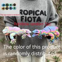 Vashine Juguetes de Lagarto de Cristal Flexibles Impresos en 3D de PLA, Divertidos Juguetes de Colección de Animales Coloridos, Figura de Acción de Material Ecológico Cabrite