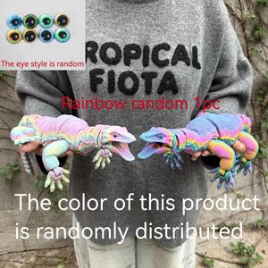Vashine Juguetes de Lagarto de Cristal Flexibles Impresos en 3D de PLA, Divertidos Juguetes de Colección de Animales Coloridos, Figura de Acción de Material Ecológico Cabrite - Product Image 3