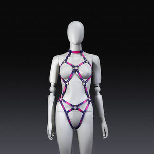 Leren korset en bh-riem, rollenspel voor volwassenen, fetisj, slavenbondage, erotische handboeien, beperkingstraining, seksspeeltjes - Product Image 5