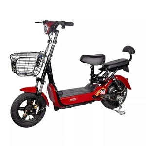 Bicicleta Eléctrica Urbana Económica de 14 Pulgadas y 48v, Bicicleta Eléctrica de 2 Plazas, 350w - Product Image 4