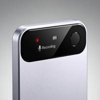Enregistreur vocal IA avec transcription et résumé, appareil d'enregistrement audio intelligent, 5 microphones à conduction osseuse, personnalisable OEM