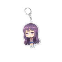 Doki Doki – porte-clés de dessin animé du Club de littérature Sayori, figurines jouets pour femmes, breloques Kawaii, Action, poupée, décoration, cadeau, porte-clés