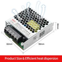 LRS-50-12 de pequeño volumen, salida única de 50W, de 12 v CA a CC, interruptor de fuente de alimentación