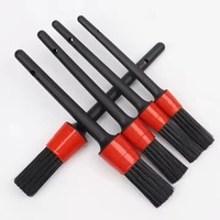 5 pièces Auto nettoyage tableau de bord sortie d'air brosse outils voiture détaillant ensemble en plastique accessoires de lavage de voiture