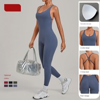 Nouvelles combinaisons de yoga une pièce pour femmes, dos croisé, leggings, anti-transpiration, respirantes, extensibles dans quatre directions, vêtements de sport et de fitness