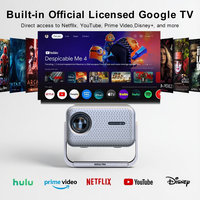 SEEULTRA 1080P Full HD 4K Projecteur Mini LED LCD Portable pour Home Cinéma avec 6500 Lumens Haut-parleurs Intégrés Stéréo HIFI