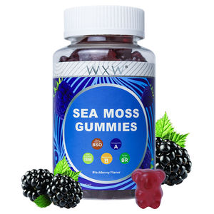 Wxw สต็อกทะเลลูกอมเหนียวมอสปราศจากน้ำตาลดีท็อกซ์ทำความสะอาดการย่อยอาหารและการสนับสนุนภูมิคุ้มกันด้วยรากหญ้าเจ้าชู้ที่ออกแบบมาสำหรับผู้ใหญ่ - Product Image 1