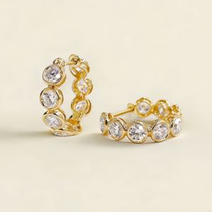 Сертифицированные IGI GIA серьги-гвоздики с выращенными в лаборатории бриллиантами 1 карат, из настоящего золота 14/18 карат, низкопрофильные, изысканные ювелирные изделия для женщин - Product Image 5