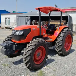 Japanese Kubota 95HP 4X4WD farming equipment wheel orchard compact tractor agricultural machinery bulldozer used tractor