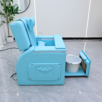 Bain de pieds électrique massant avec jets d'hydrothérapie, fauteuil de pédicure pour salon de manucure, en acier inoxydable et plastique