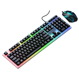 Factory Wholesale OEM LED USB Gaming <strong>Keyboard</strong> and <strong>Mouse</strong> Combo Rainbow Gaming <strong>Keyboard</strong> &amp; <strong>Mouse</strong> Set Gaming <strong>Keyboard</strong> with <strong>Mouse</strong> - Product Image 1