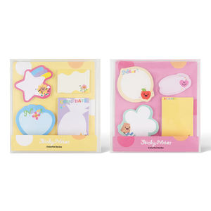 Kleurrijke Zomer Cartoon Custom Logo <span class=keywords><strong>Memo</strong></span> <span class=keywords><strong>Pad</strong></span> Zomer Zelfklevende Verwijderbare Notities Voor Het Schrijven Van Set Van Promotionele Producten - Product Image 1