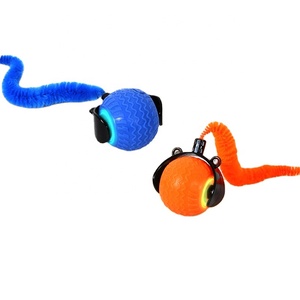 Novo Pet Brinquedos Cão Auto Rolling Ball Inteligente Mascotas Rotação Automática Recarregável bola de brinquedo interativo do gato com carregador USB - Product Image 4