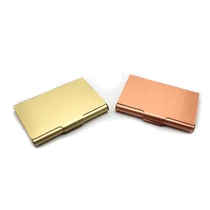 Brass Bronze Red Copper Metal Pocket Name Business Card Holder Case