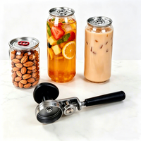 Machine à sertir manuelle 55 mm pour boîtes de conserve, outil de cuisine pour bocaux, scelleuse manuelle en métal pour canettes de soda, bière, jus, lait et thé