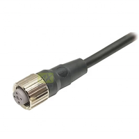 Câble d'actionneur de capteur droit femelle M12 de 2 m, en PVC, étanche IP67, faisceau de câblage industriel pour capteur XS2F-M12PVC4S