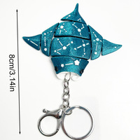 Vente en gros usine : Breloques et décorations imprimées en 3D en forme de poisson, requin, pendentifs pour sacs et porte-clés, idéales pour cadeaux