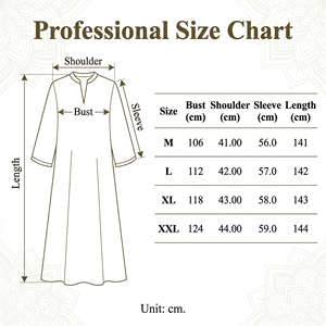 ชุดเดรสยาวพิมพ์ลายประดับลูกปัดสำหรับผู้หญิงมุสลิม ทรงพลิ้วสวยสง่าสำหรับงานกลางคืน ผลิตโดยโรงงาน OEM - Product Image 5