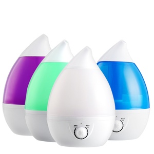 Difusor de Aromaterapia de 2L con Forma de Gota de Agua, Humidificador Ultrasónico de Vapor Frío con Luz Nocturna de 7 Colores - Product Image 2