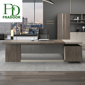 Escritorio ejecutivo de lujo para negocios, con armario de libros - Product Image 2