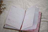 Carnet de lecture LABON Angel avec couverture rigide dorée, carnet de suivi A5, journal de révision, papier résistant à l'encre, personnalisé pour les amateurs de livres