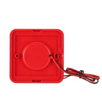 Sirena estroboscópica de incendios de 12-24V CC con alarma de incendios con luz LED para seguridad de hoteles