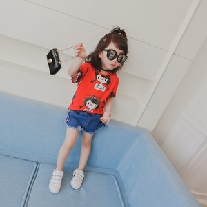 Children's Fair Trade No Name Brand Red Color 2 Dollar T <b>Shirts</b> Bulk Buy From China - Product Image 3