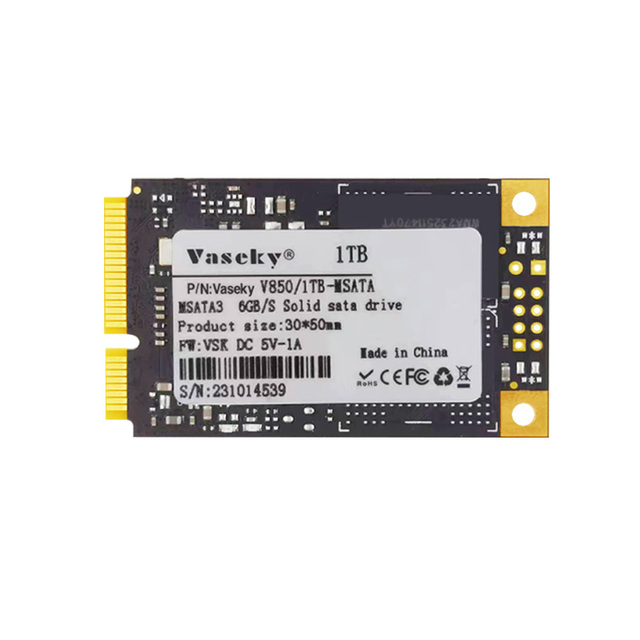Vasseky Brand Laptop Desktop Hard Disk SSD MSATA3 6Gbps 128GB 256GB 512GB 1TB SSD Msata3 256g