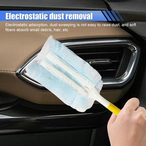 30 pièces de recharges magnétiques jetables pour dépoussiéreur, têtes en microfibre anti-rayures, forte élimination électrostatique de la poussière pour voiture - Product Image 3