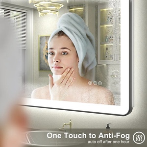 Factory Custom LED <strong>Bathroom</strong> Mirror Smart Touch <strong>Sensor</strong> Illuminated <strong>Lighted</strong> Wall Mount Mirrors - Product Image 4