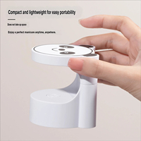 Lampe à ongles électrique rechargeable Panda Cube Mini, petite lampe UV LED portable, capteur tactile, faible bruit, pour le séchage rapide du vernis gel
