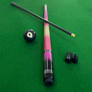 Hochwertiger 1/2-teiliger Billardqueue aus Carbonfaser mit Edelstahl-Verbindungen für langsame 8-Teiler-Striche – Direkt vom chinesischen Hersteller - Product Image 2