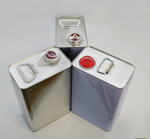 4L 5 lít rỗng vuông hình chữ nhật thuôn dài dầu kim loại lon thiếc cho động cơ dầu bôi trơn - Product Image 1