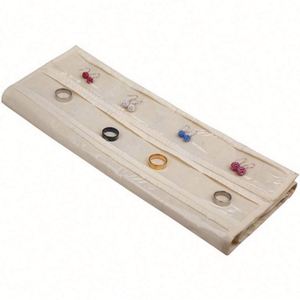 Organizador Colgante de Doble Cara con 80 Bolsillos para Joyas, Collares, Pendientes y Pulseras, con Gancho Giratorio - Product Image 3