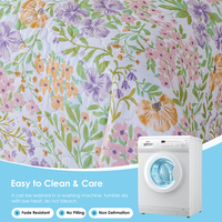 Ensemble de couette en microfibre HONI 80 g/m², taille Queen, literie douce avec motif floral réversible de poids moyen, décoration de chambre, essentiels pour dortoir universitaire