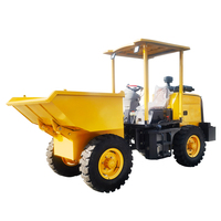 Fournisseur direct d'usine, mini camions à benne basculante à quatre roues motrices, hydrauliques, diesel, chargeur frontal, capacité de la benne de 1,5 m, haute performance