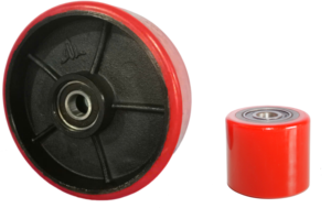 Roues en PU de remplacement pour transpalettes manuels |   Pièces de transpalette robustes 80x70mm avec polyuréthane durable 80*70 - Product Image 2