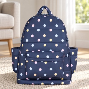 Waterproof Zipper Eco Friendly Recycled Polyester Puffer Backpack 15.6 Inch Laptop <b>Bag</b> 24L Capacity Anti-Theft Multi Pocket - Product Image 1